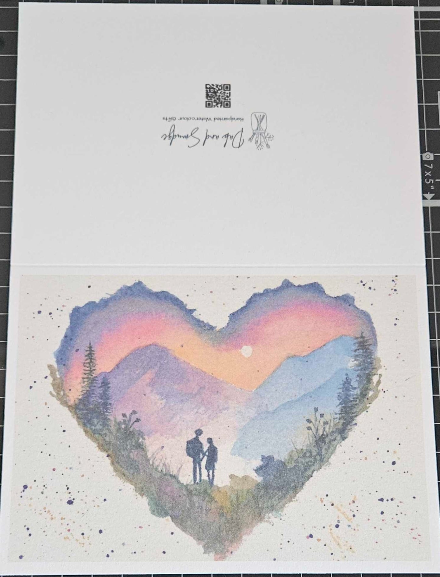 "Together, We Can Climb Mountains" - Large Blank Greetings Card