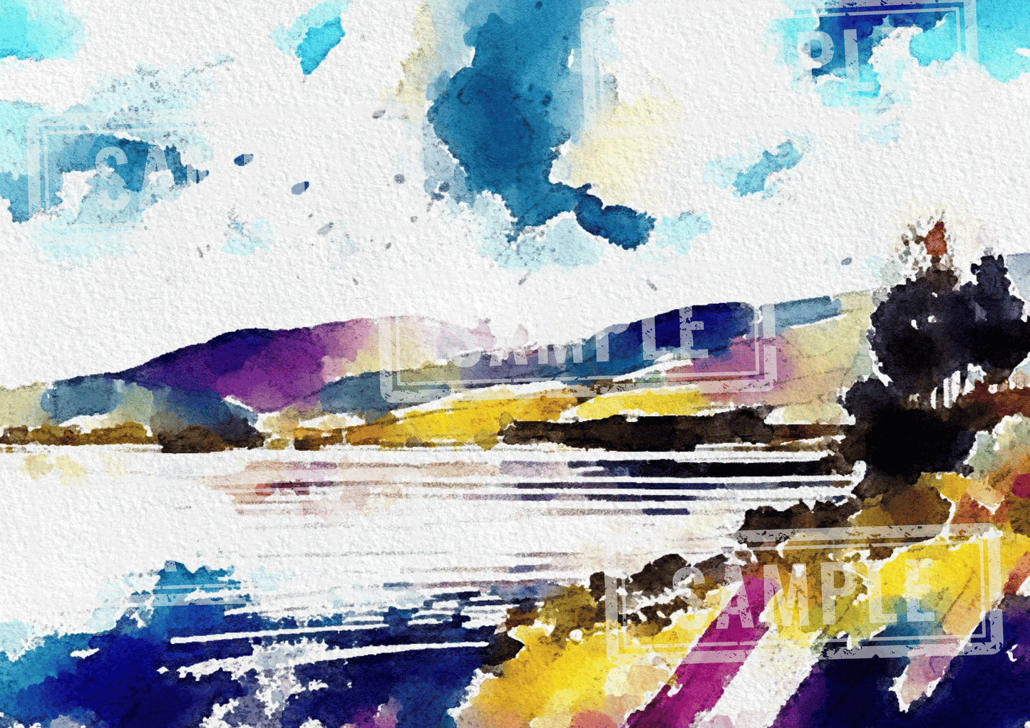 Lake Landscape Art Prints