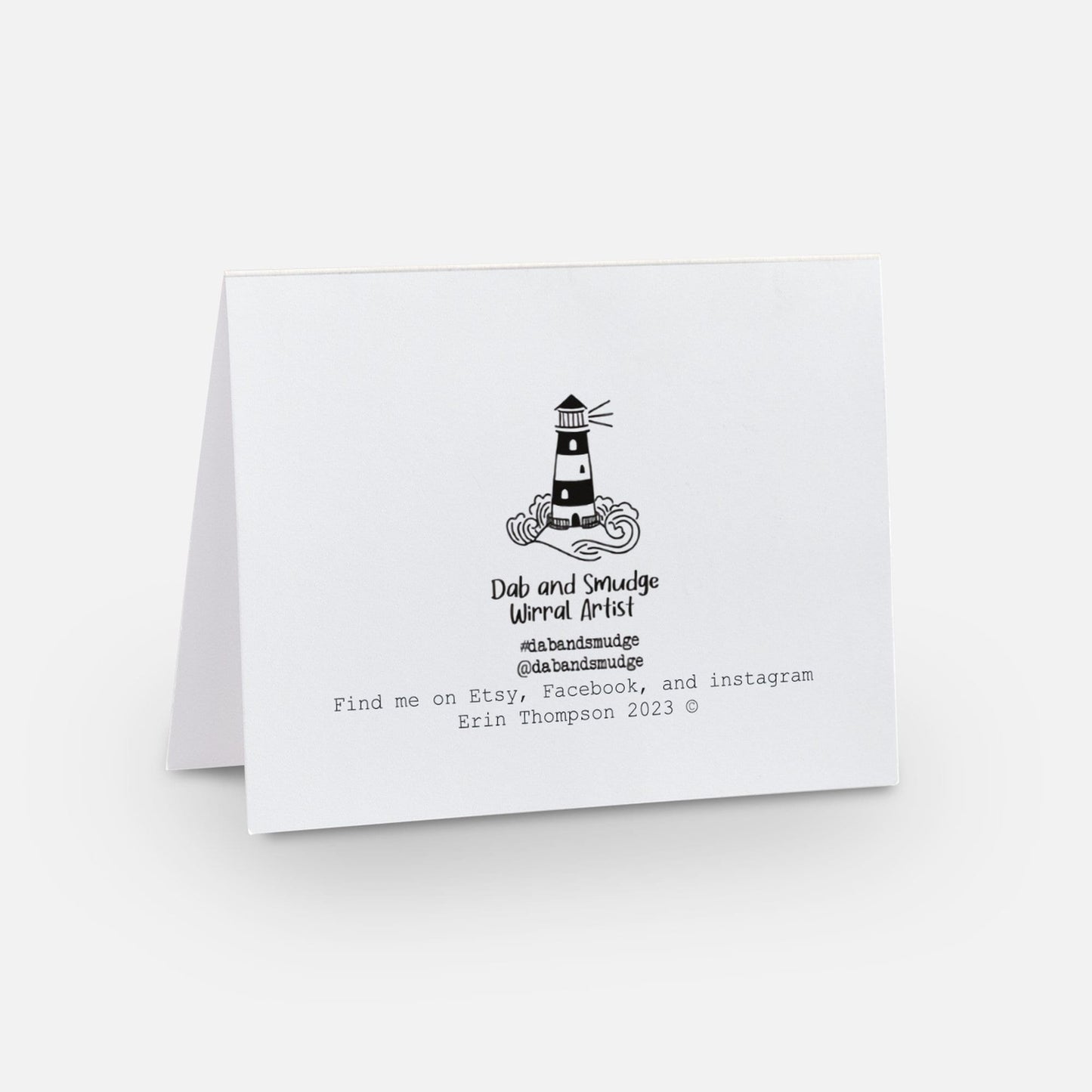 New Brighton Lighthouse at Sunset- Blank Card