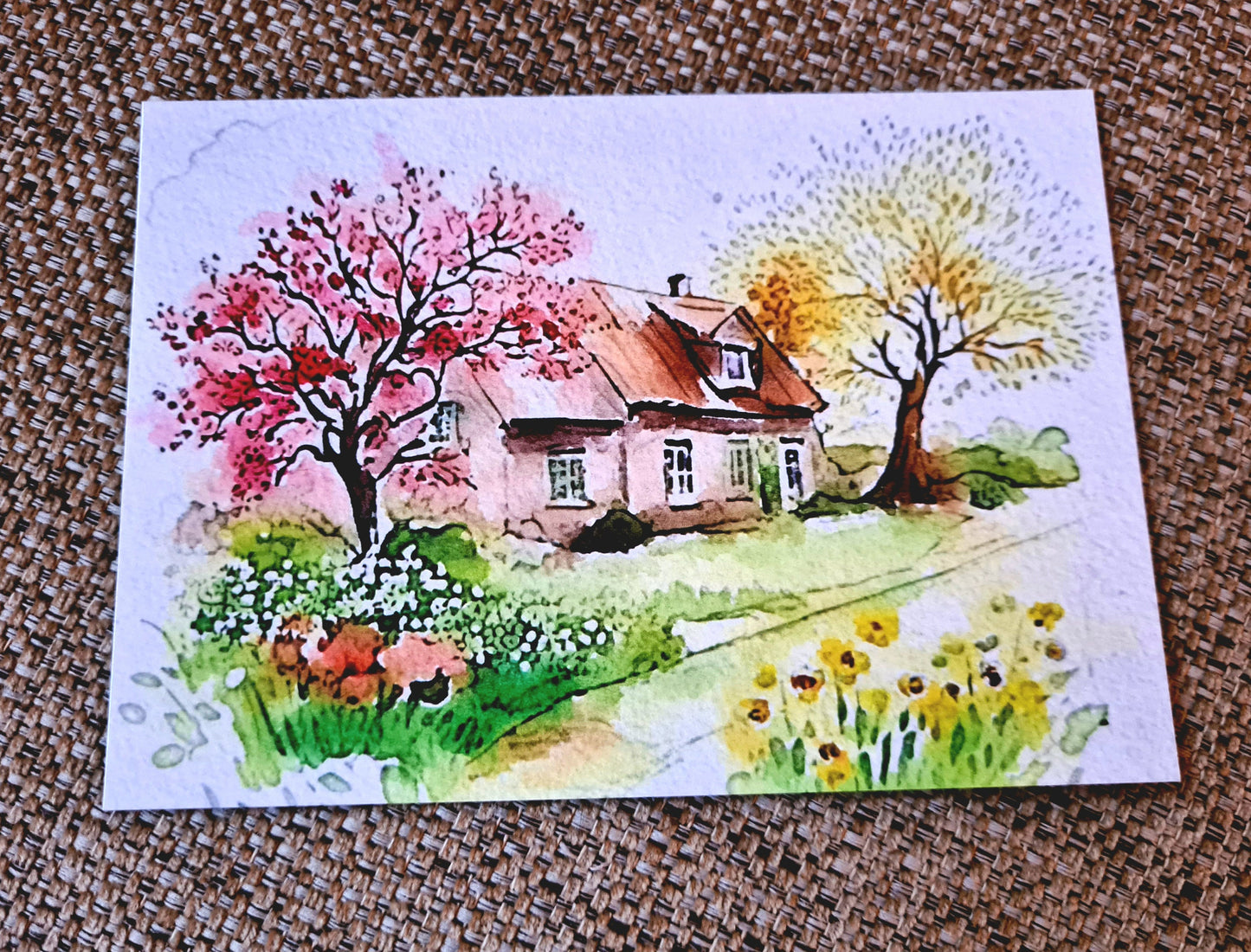 English Cottages - Set of 4 postcards
