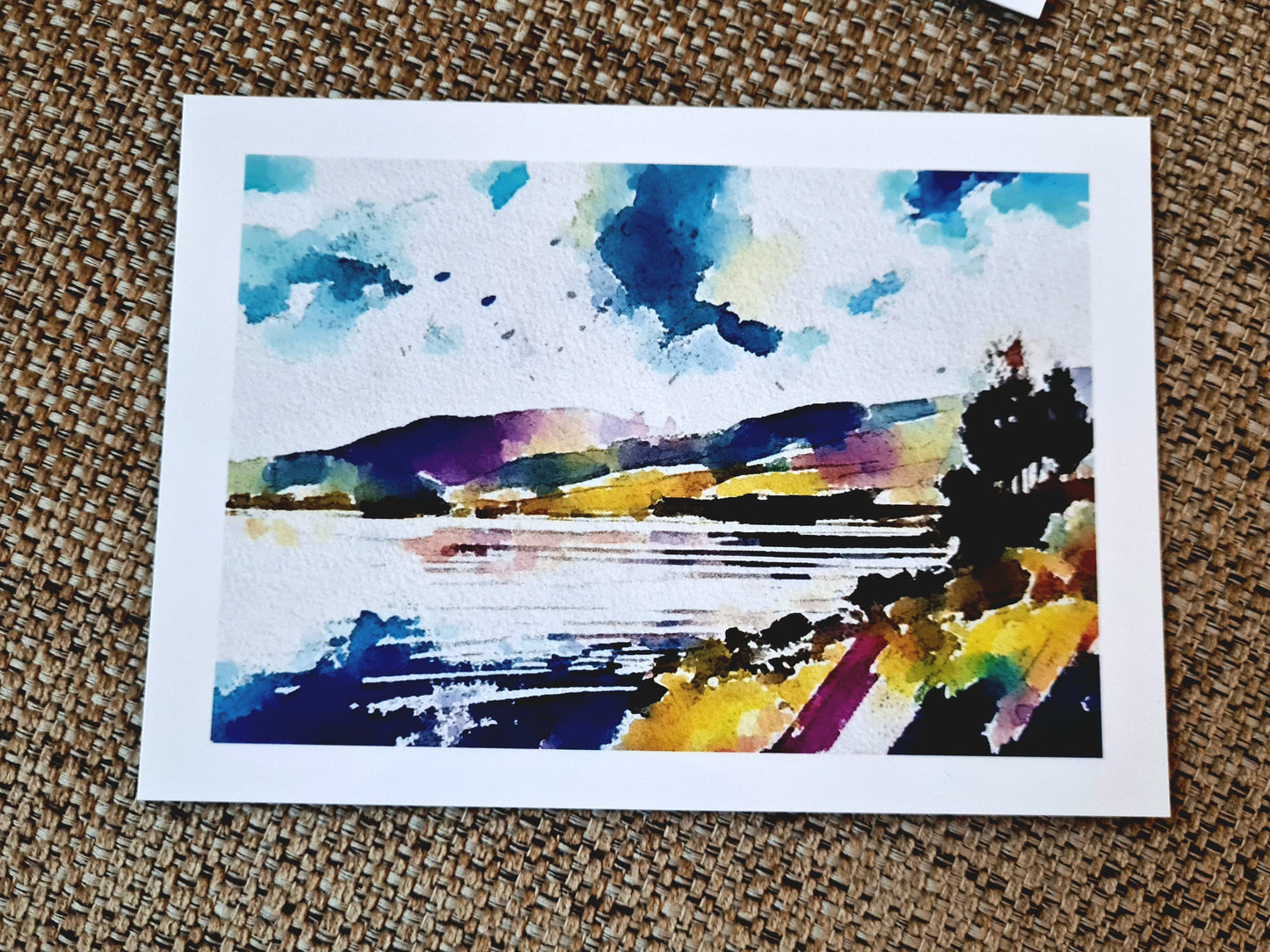 Lake Landscape - Set of 4 postcards (Llyn Tegid/Bala Lake) Autumn//Winter//Spring//Summer - seasons on the lake