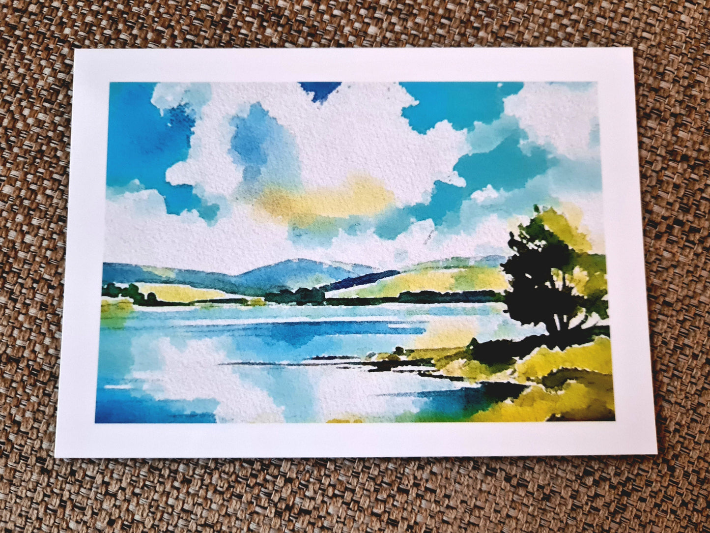 Lake Landscape - Set of 4 postcards (Llyn Tegid/Bala Lake) Autumn//Winter//Spring//Summer - seasons on the lake