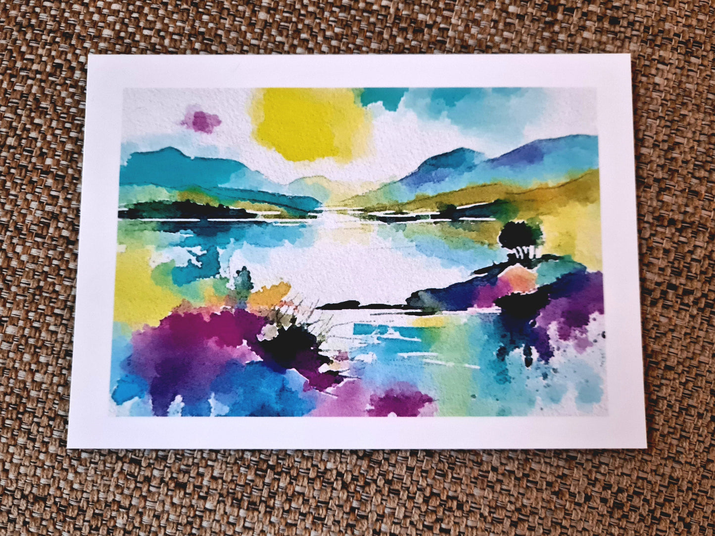 Lake Landscape - Set of 4 postcards (Llyn Tegid/Bala Lake) Autumn//Winter//Spring//Summer - seasons on the lake