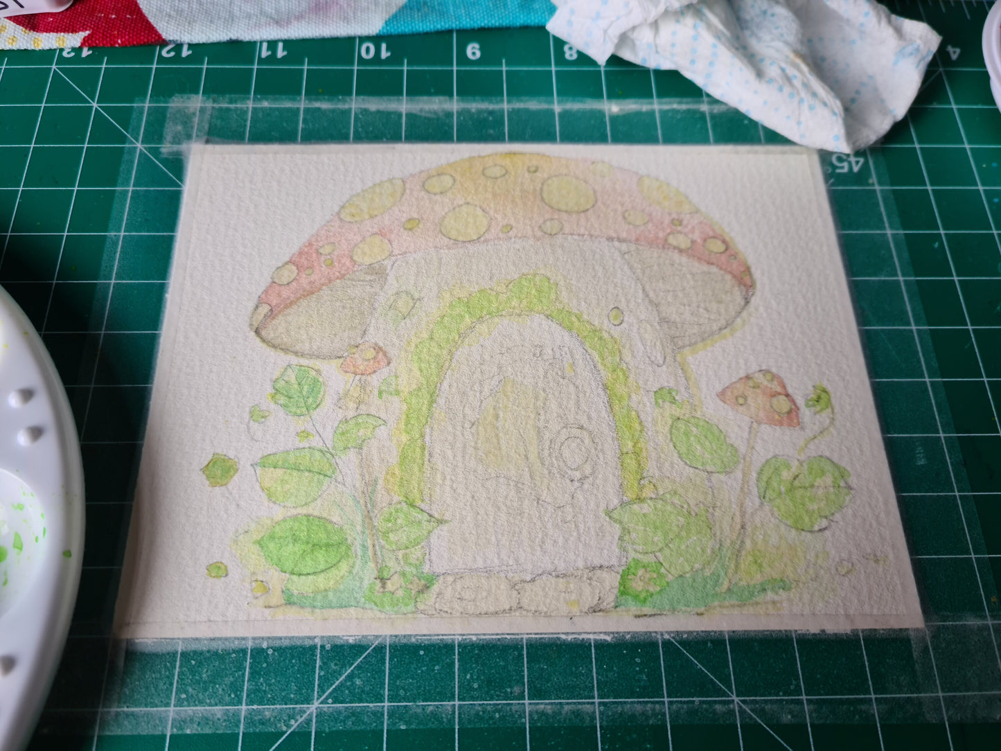 Toadstool New Home - Blank Card