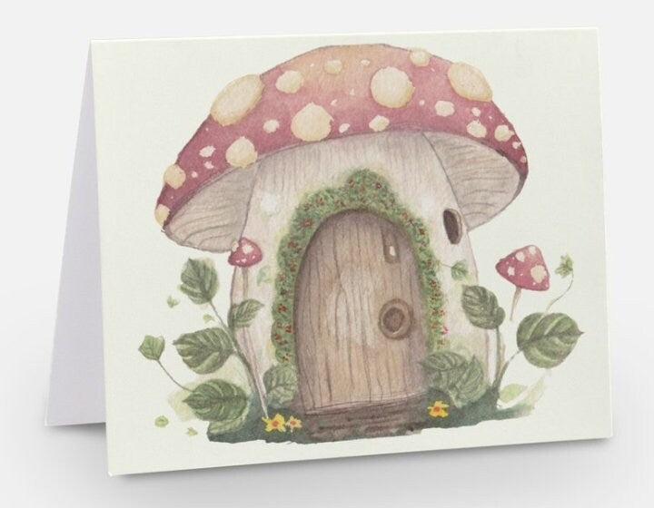 Toadstool New Home - Blank Card