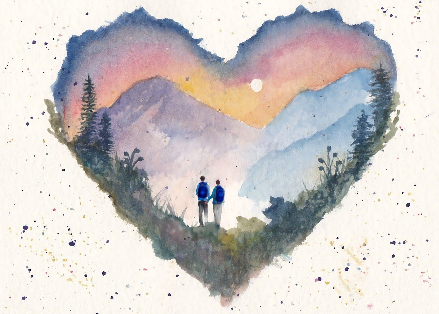 Together, we can climb Mountains - Medium Blank Card