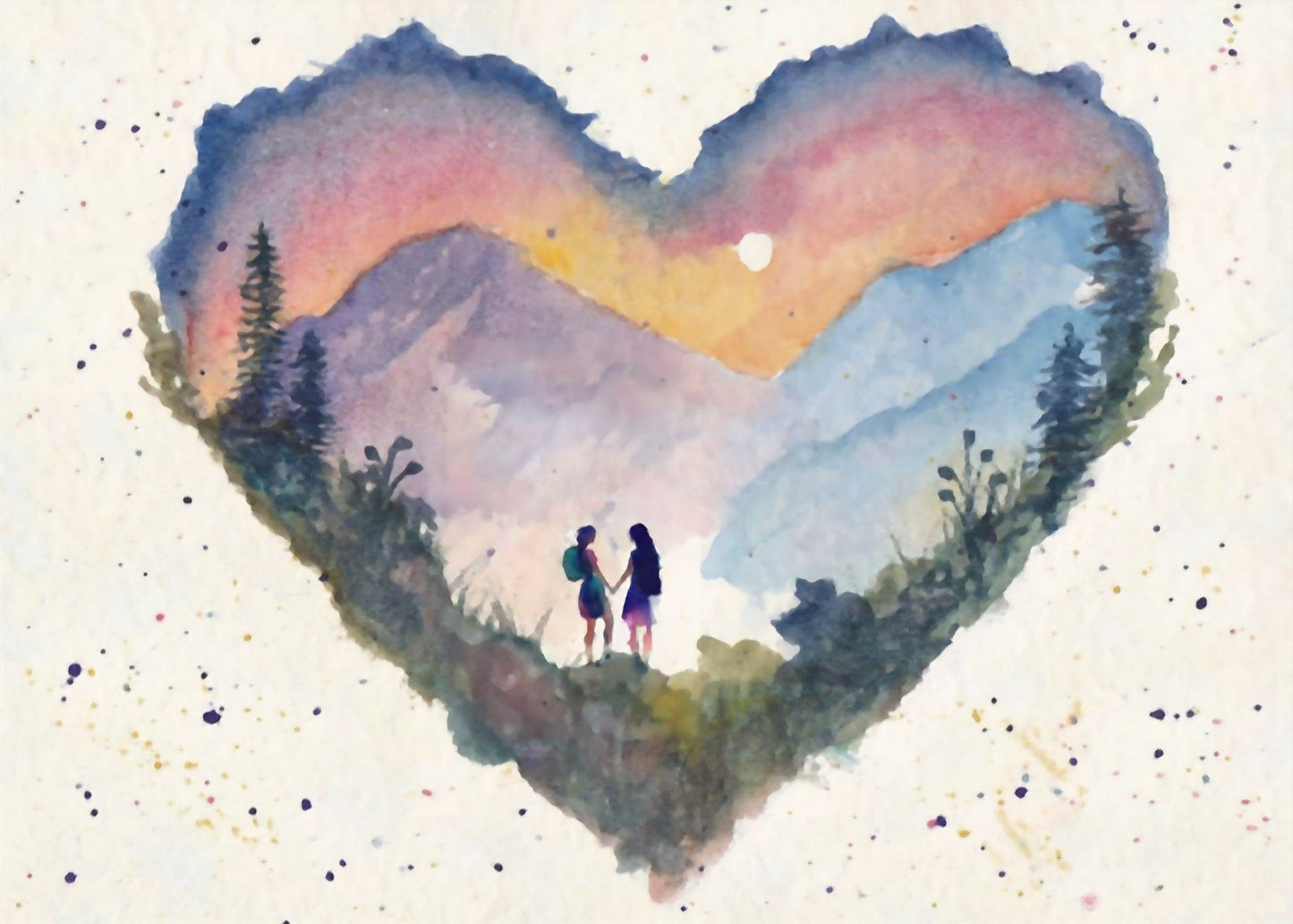 Together, we can climb Mountains - Medium Blank Card