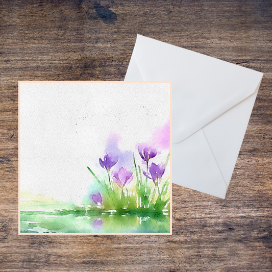 In Sympathy, Sorry, Thinking of You, Birthday, Mother's Day - Blank Greetings Card