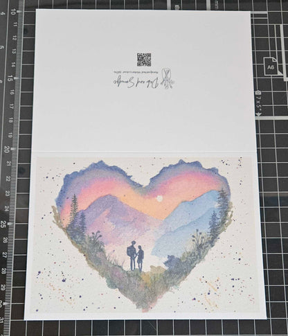 Together, we can climb Mountains - Medium Blank Card