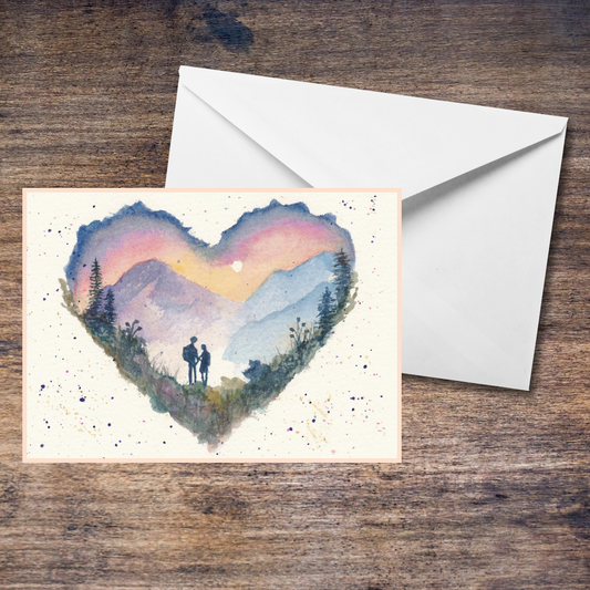Together, we can climb Mountains - Medium Blank Card