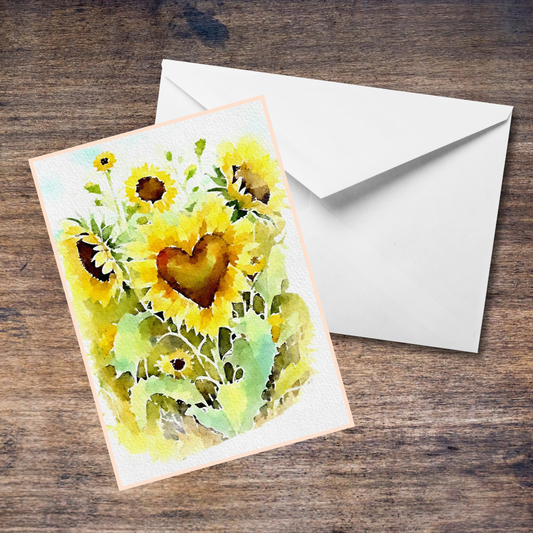 Sunflowers - Blank Card