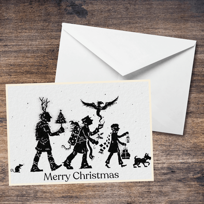 Box of Delights Inspired Fan Art, Christmas, Cult, Cool - Watercolour Blank Greetings Card