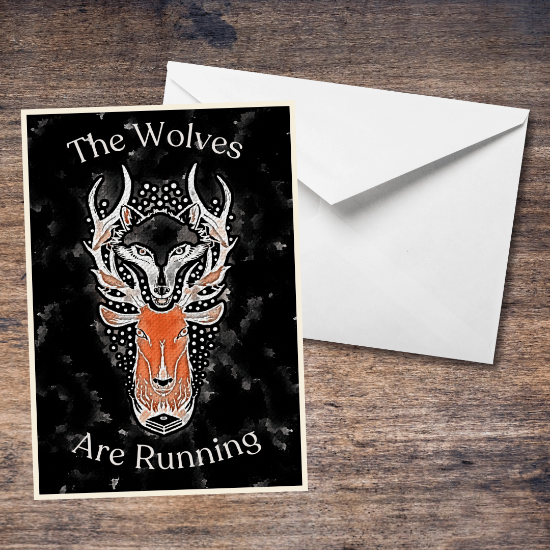 Box of Delights Inspired Fan Art, Christmas, Cult, Cool - Watercolour Blank Greetings Card