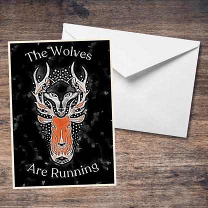 Box of Delights Inspired Fan Art, Christmas, Cult, Cool - Watercolour Blank Greetings Card