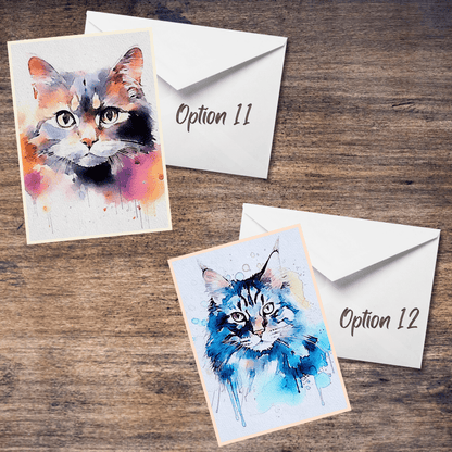 Cat Blank Cards (For Rescue Me Animal Sanctuary) set or singles