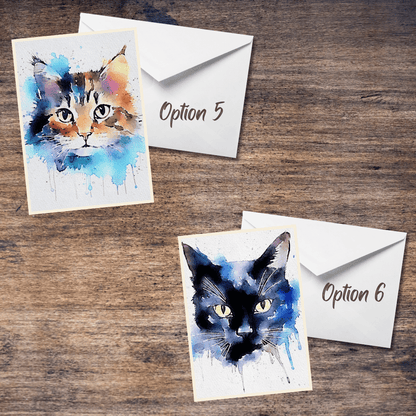 Cat Blank Cards (For Rescue Me Animal Sanctuary) set or singles
