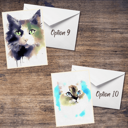 Cat Blank Cards (For Rescue Me Animal Sanctuary) set or singles