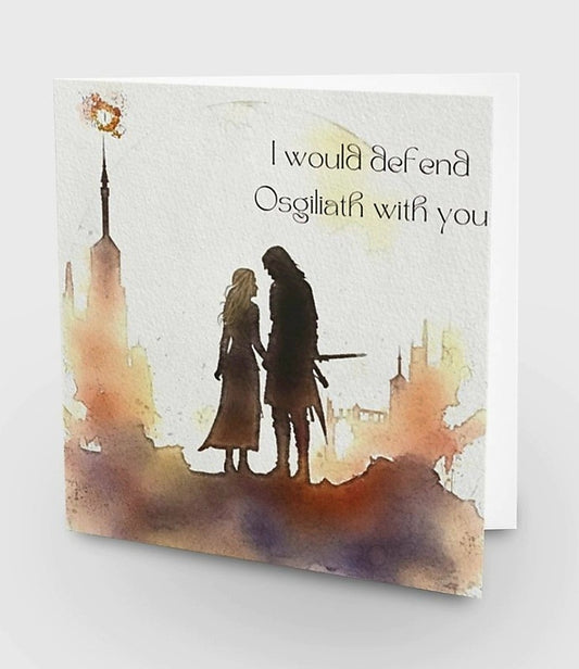 LOTR Valentine's Day/Anniversary card - Blank Greetings Card