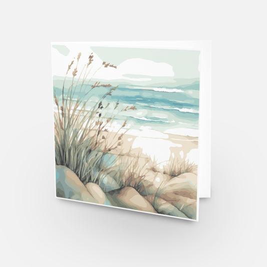 Coastal Greetings Card - Blank Card