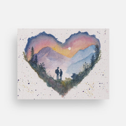 Together, we can climb Mountains - Medium Blank Card