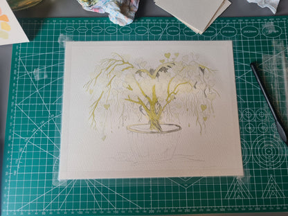 9th wedding anniversary - Blank Card